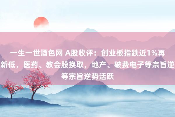 一生一世酒色网 A股收评：创业板指跌近1%再创阶段新低，医药、教会股换取，地产、破费电子等宗旨逆势活跃