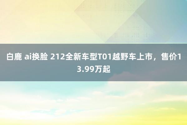 白鹿 ai换脸 212全新车型T01越野车上市，售价13.99万起