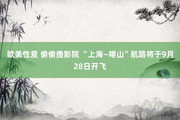 欧美性爱 偷偷撸影院 “上海—喀山”航路将于9月28日开飞