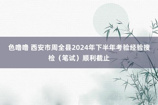 色噜噜 西安市周全县2024年下半年考验经验搜检（笔试）顺利截止