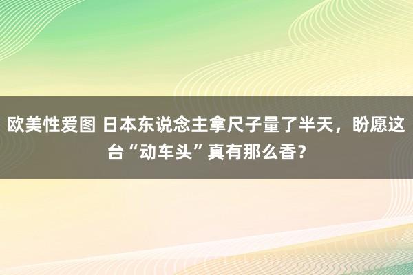 欧美性爱图 日本东说念主拿尺子量了半天，盼愿这台“动车头”真有那么香？